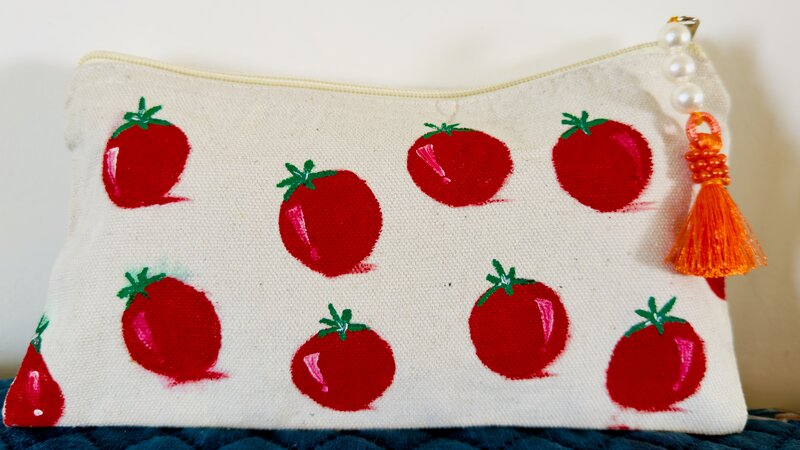 Tomato Print Pouch