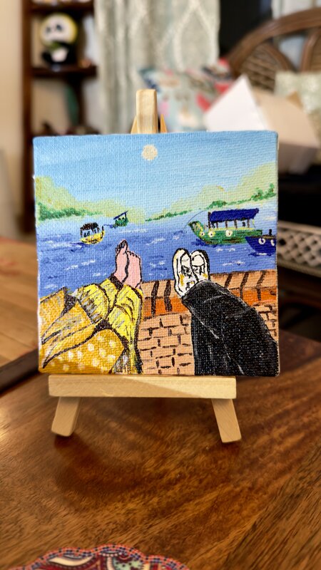 Varanasi Ghat Mini Canvas