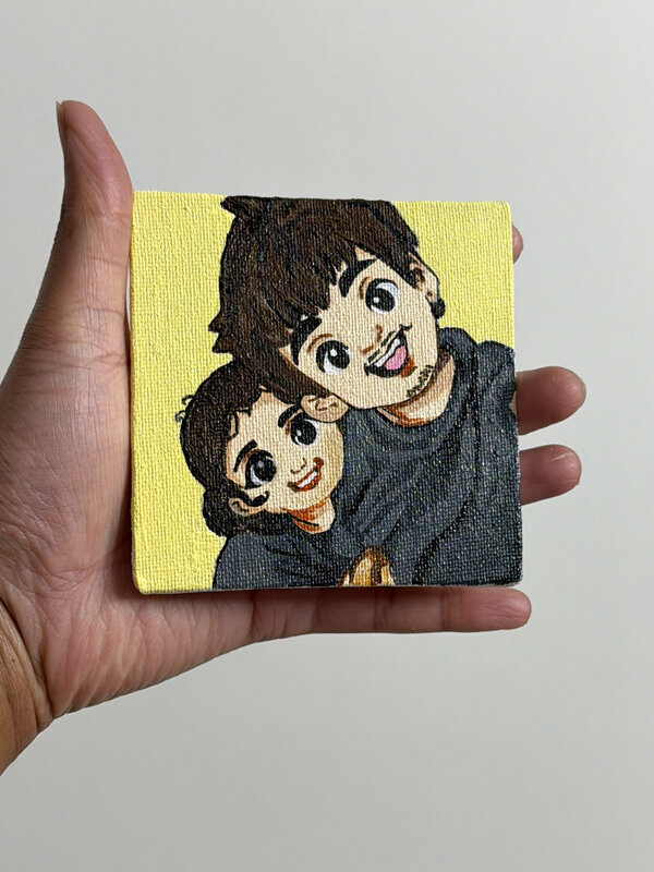 Anime Style Couple Canvas