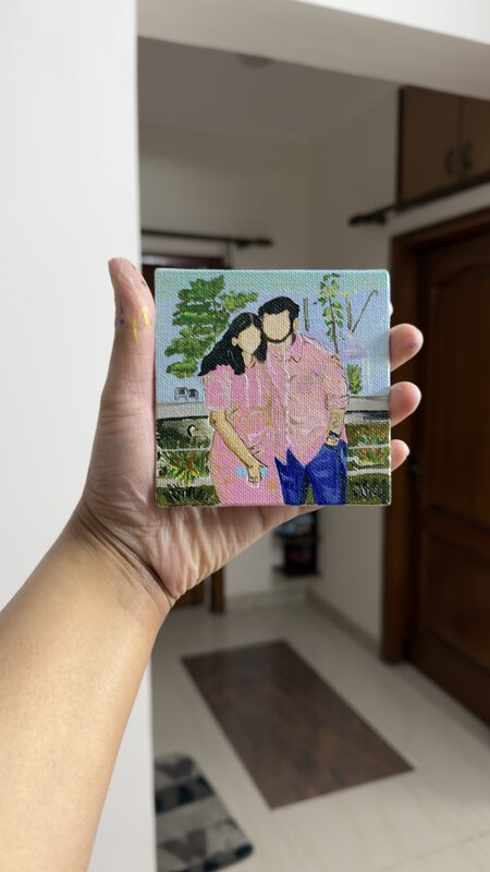 Couple Portrait Mini Canvas