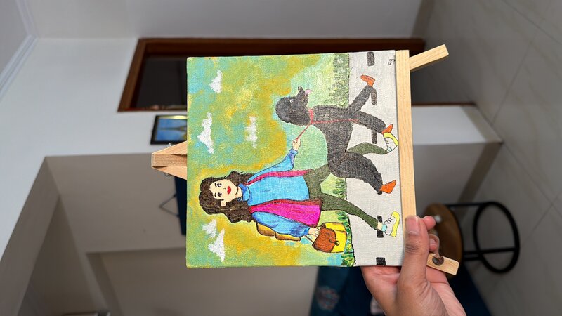 Girl with Horse Canvas